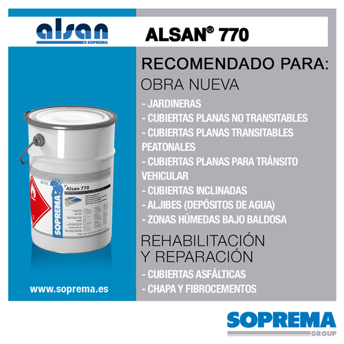 ALSAN®  770 resina de impermeabilización de base PMMA