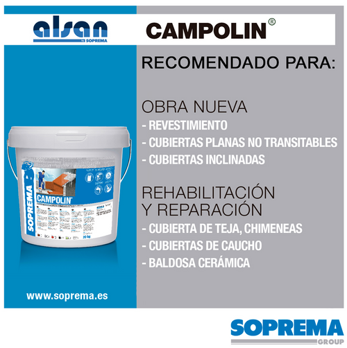 CAMPOLIN IMPERMEABILIZANTE DE CAUCHO ACRÍLICO